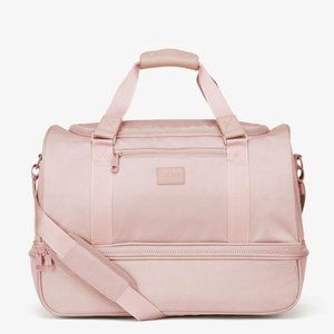 Calpak Stevyn Duffel Bag with Shoe Compartment in Pink Sand